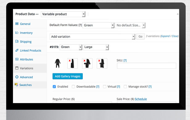 Awesome Variations Gallery for Variable Products