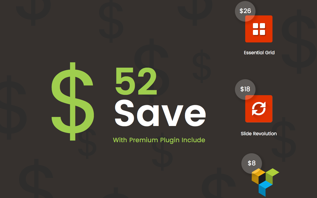 Packed with Premium Plugins (Save $52!)